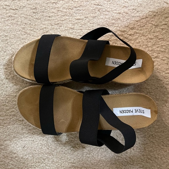 Steve Madden Kahlua Black Espadrille - Picture 9 of 9